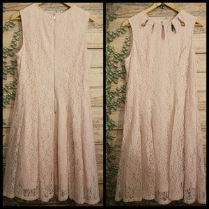NWT Gabby Skye pink lace dress size 12